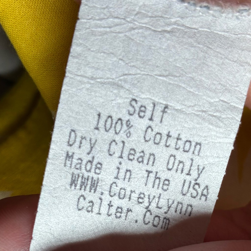Women’s Corey Lynn Calter Size 6 yellow/grey/white floral print Dress - Picture 3 of 9